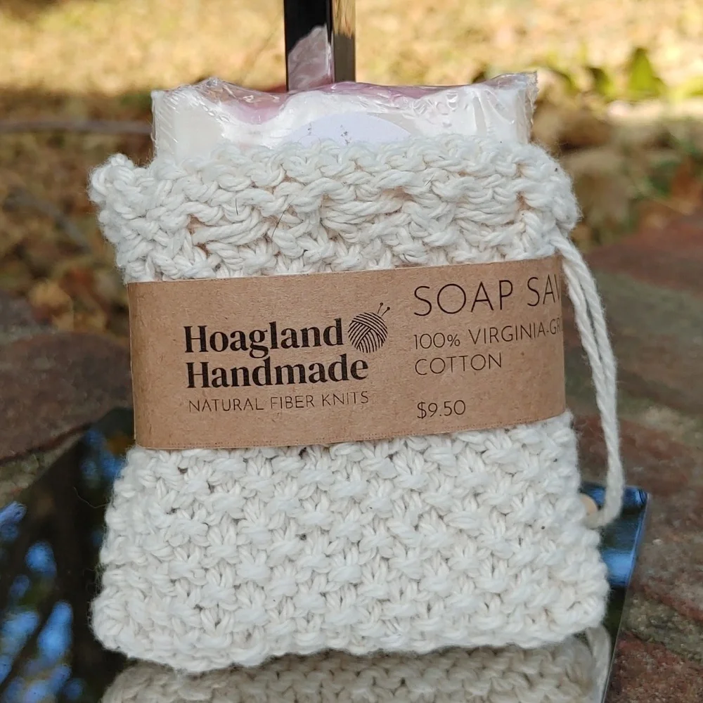Virginia Soaps & Scents Fresh Cut Roses with Crocheted Soap Holder